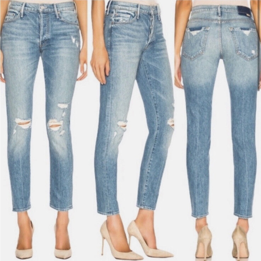 • Mother Superior • The Stinger Flood Jeans 
High as the Heavens Wash Blue  25